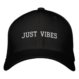 'Just Vibes' Wedding Photographs Bachelor Party Embroidered Hat