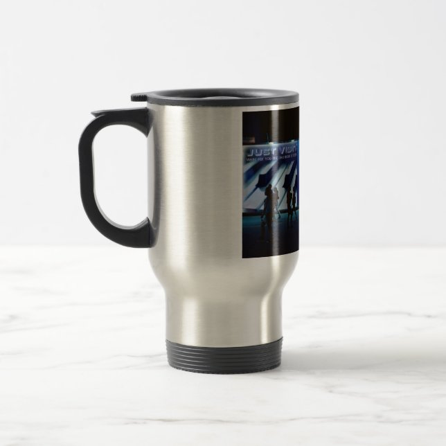 Just Vibin' Community Travel/Commuter Mug (Left)