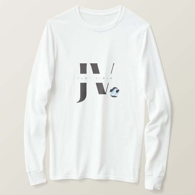 Just Vibin' Long Sleeve T-Shirt (Contemporary) (Design Front)