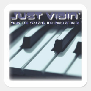Just Vibin' Square Stickers