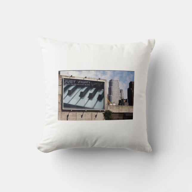 Just Vibin' Throw Pillow (Front)