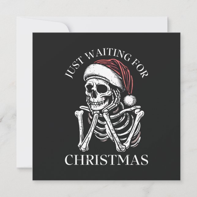 Just Waiting For Christmas  Holiday Card (Front)