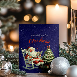 Just Waiting for Christmas Holiday Card