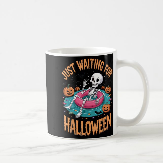 Just Waiting For Halloween Coffee Mug (Right)