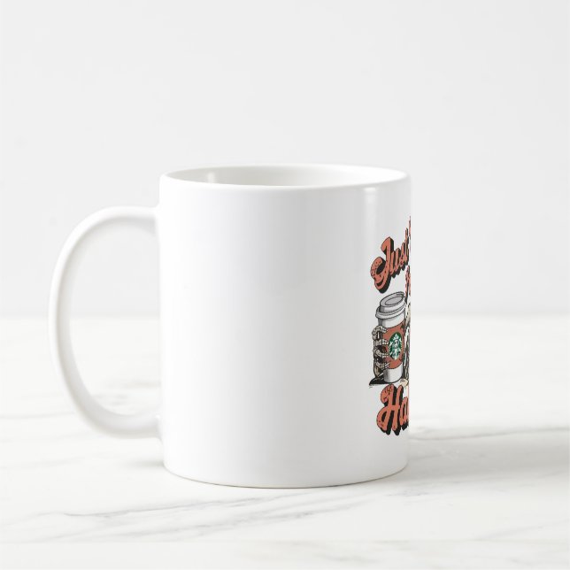 JUST WAITING FOR HALLOWEEN COFFEE MUG (Left)