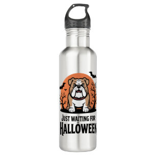 Just Waiting for Halloween Dog 710 Ml Water Bottle