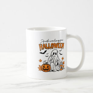 Just Waiting For Halloween Ghost Spooky Summer Vac Coffee Mug