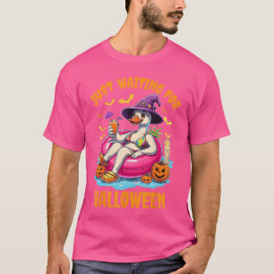 Just Waiting For Halloween Goose Summer Spooky Sea T-Shirt