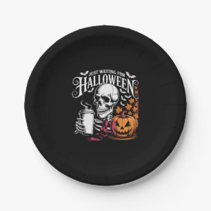 Just Waiting For Halloween Paper Plate