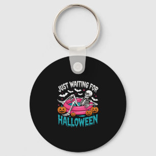 Just Waiting For Halloween Png Key Ring