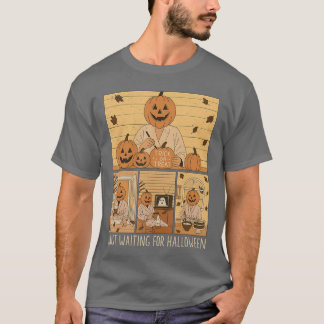 Just Waiting For Halloween Pumpkin Halloween Men W T-Shirt