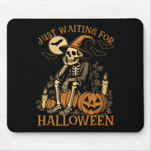 Just Waiting For Halloween Shirt - Summerween Funn Mouse Mat