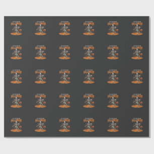Just Waiting For Halloween Skeleton Design_1 Wrapping Paper