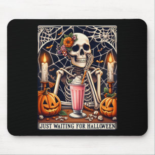 Just Waiting For Halloween Skeleton Mouse Mat
