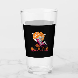 Just Waiting For Halloween Summer Nurse Skeleton P Glass