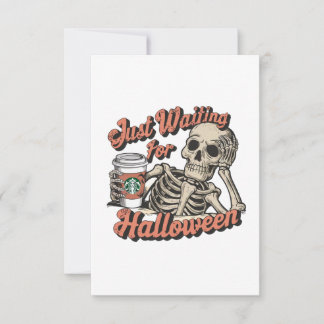 JUST WAITING FOR HALLOWEEN THANK YOU CARD