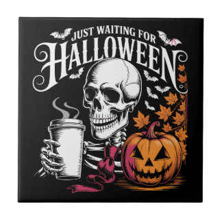 Just Waiting For Halloween Tile