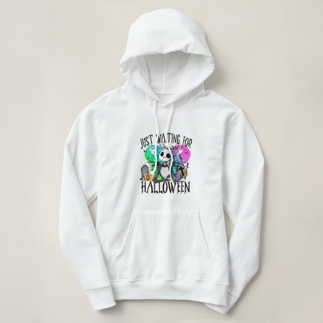 just waiting gor halloween hoodie (Design Front)