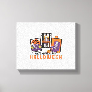Just Waiting Halloween Fall Vibes Canvas Print