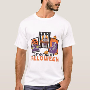 Just Waiting Halloween Fall Vibes T-Shirt