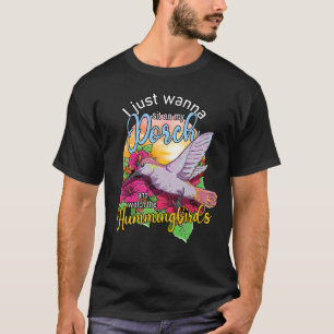 Just Wanna Sit On My Porch And Watch Hummingbirds T-Shirt