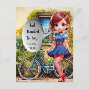 JUST WANTED TO SAY THANK YOU POSTCARD