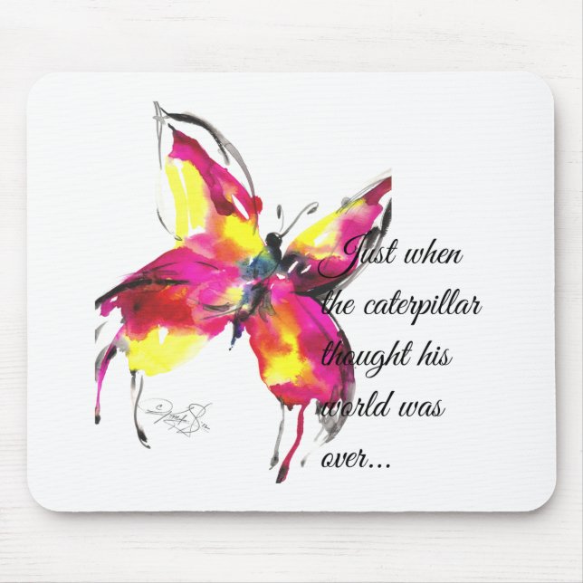 Just when he thought his world was over... mouse mat (Front)