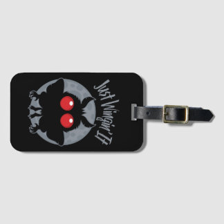 Just Wingin' It Mothman Mischief Luggage Tag