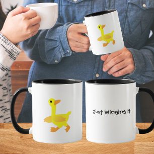 Just winging it Duck Humour Mug