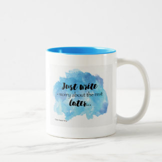 Just Write Mug Design