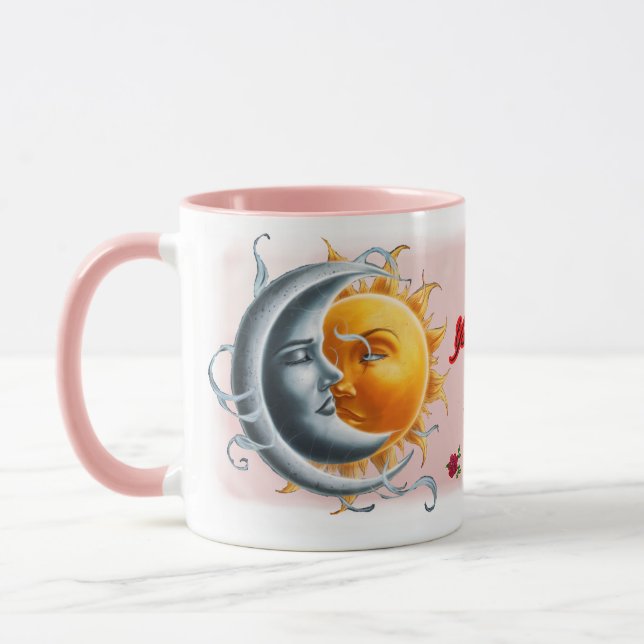 Just You and Me said the Sun to the Moon on a Mug (Left)