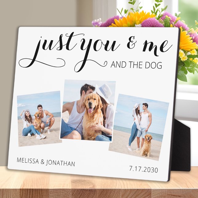 Just You Me And The Dog Custom Photo Collage Plaque (Creator Uploaded)