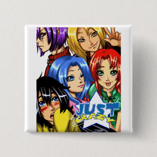 justcrazy group 15 cm square badge