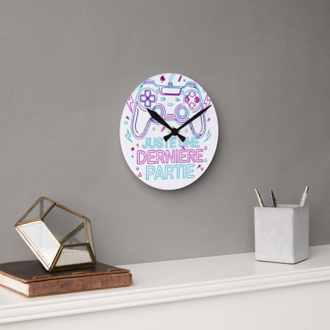 Juste Une Dernière Partie Gamer Wall Clock - Retro (Office)
