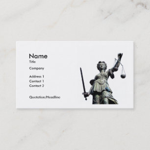 Justice 01A Business Card