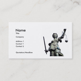 Justice 01A Business Card