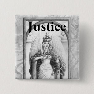 Justice 15 Cm Square Badge