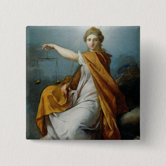 Justice 15 Cm Square Badge (Front)