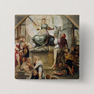 Justice 15 Cm Square Badge