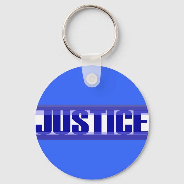 Justice (Barred) Keychain (Front)