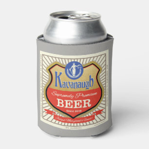 Justice Brett Kavanaugh Funny Vintage Beer Logo Can Cooler