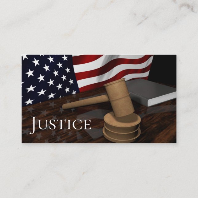 Justice Business Card (Front)
