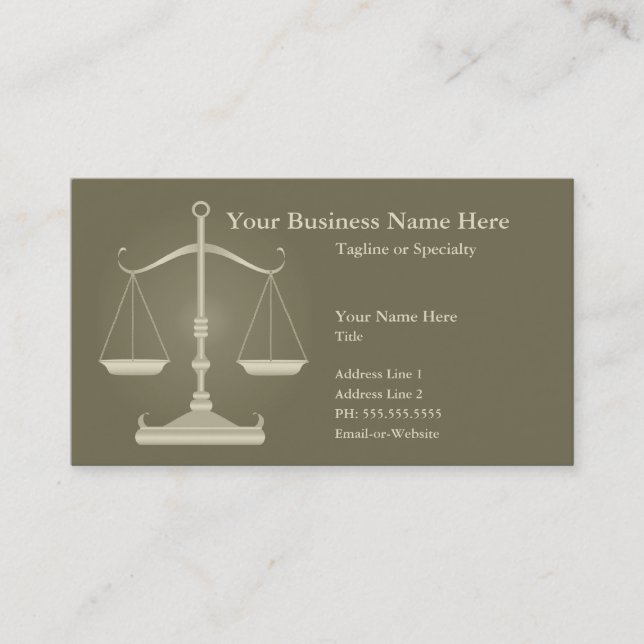 justice business card (Front)