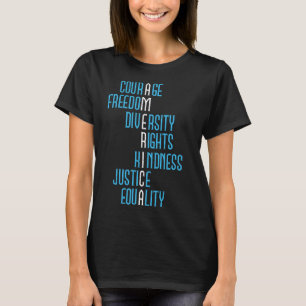 Justice Equality America Anti-trump Resist Politic T-Shirt