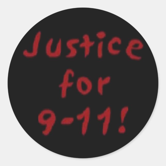 Justice for 9-11 Sticker (Front)
