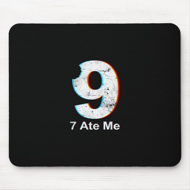 Justice For 9 Funny 7 Ate 9 Math Joke 67 Meme  Mouse Mat (Front)