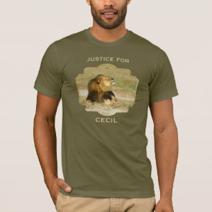 Justice For Cecil the Lion Killed in Africa T-Shirt