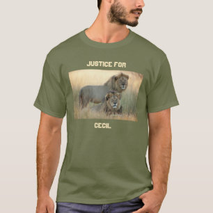 Justice for Cecil with Jericho the Brother Lions T-Shirt