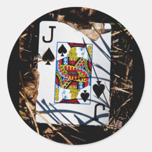 justice for jack of spades classic round sticker