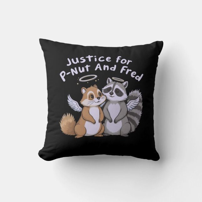  Justice for P-Nut and Fred A Humourous Stand Cushion (Front)